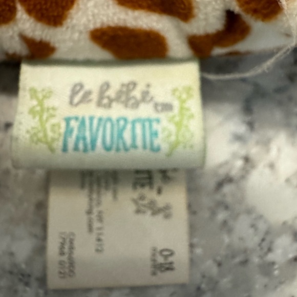 Le Bibi Giraffe Plush Toy Pacifier Holder Soothie Snuggle Baby Stuffed Animal - Picture 6 of 8